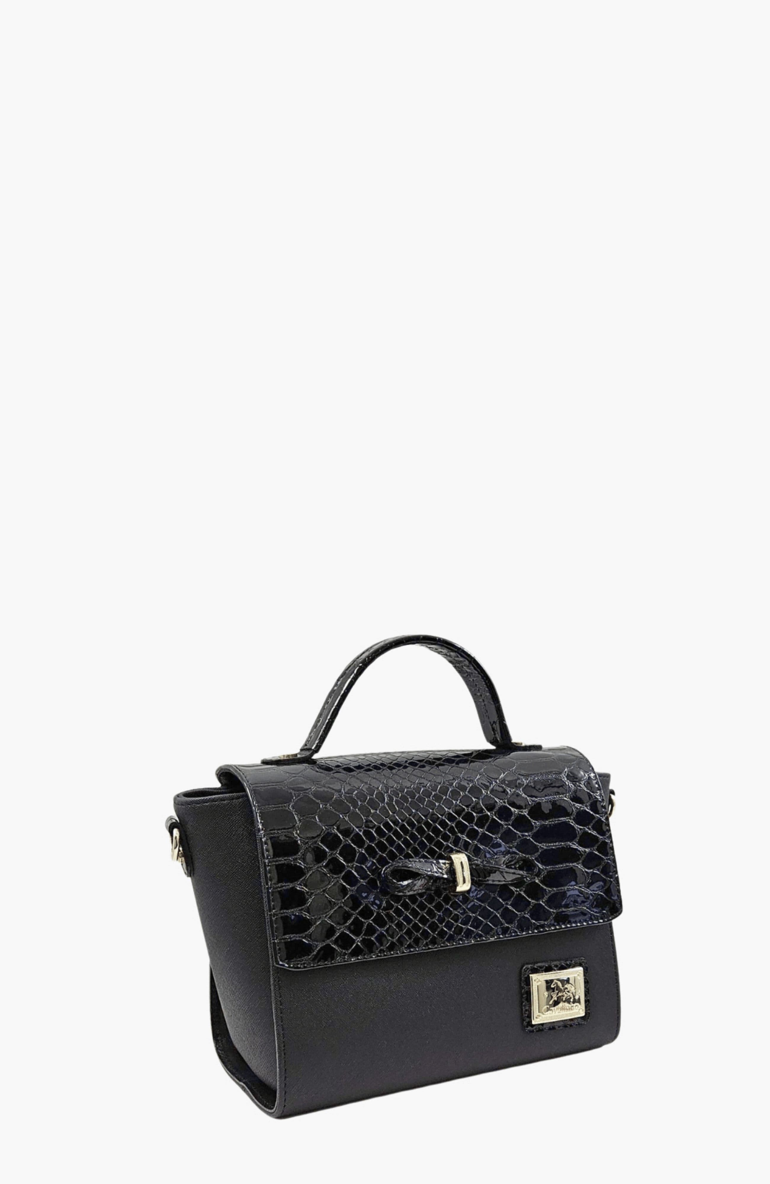 Cherry Blossom 528 Handbag, Alternate, color, Black