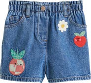 NEXT Kids' Embroidered Denim Shorts