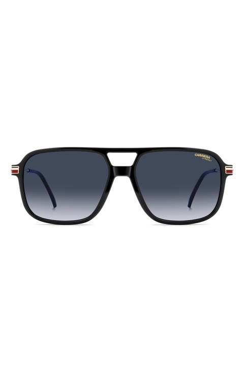 390/S 59mm Gradient Rectangular Sunglasses