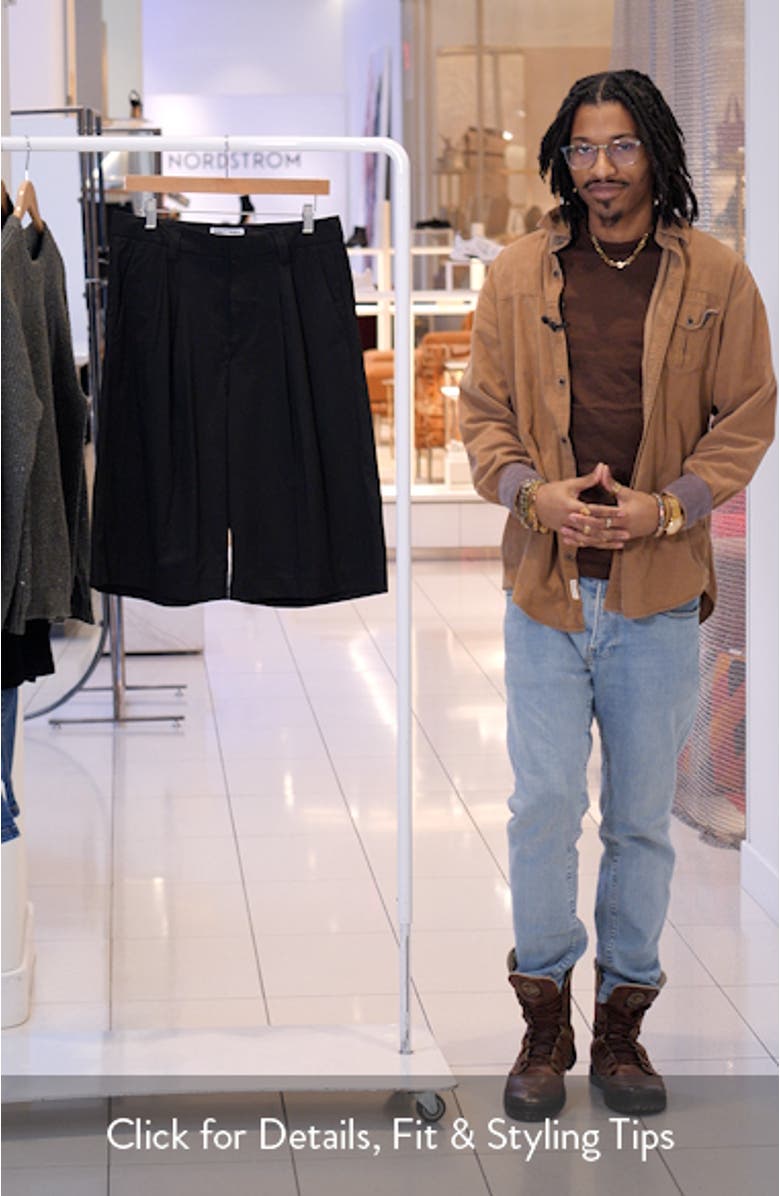 Goliath Pleated Oversize Shorts, sales video thumbnail