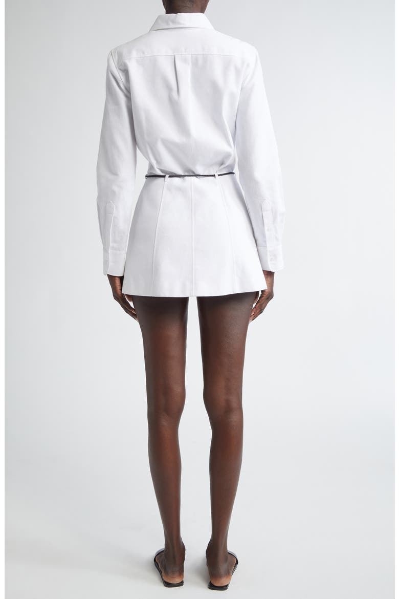 Lula Long Sleeve Belted Shirtdress, Alternate, color, WHITE