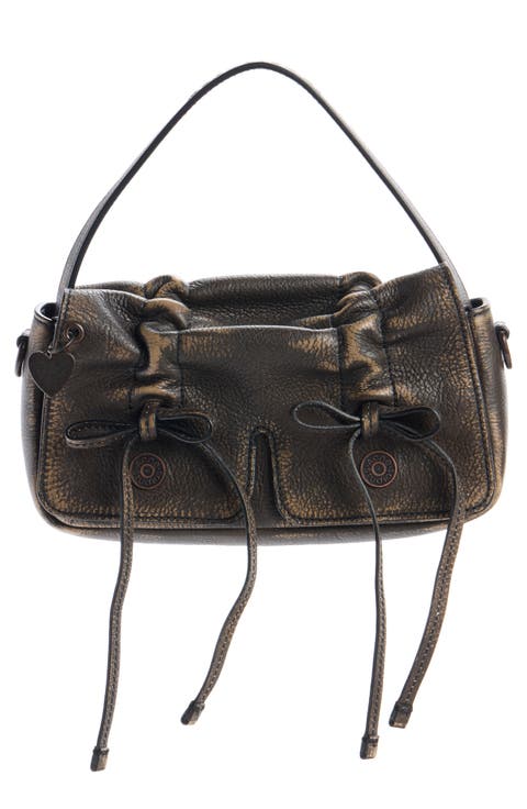 Multipocket Leather Shoulder Bag