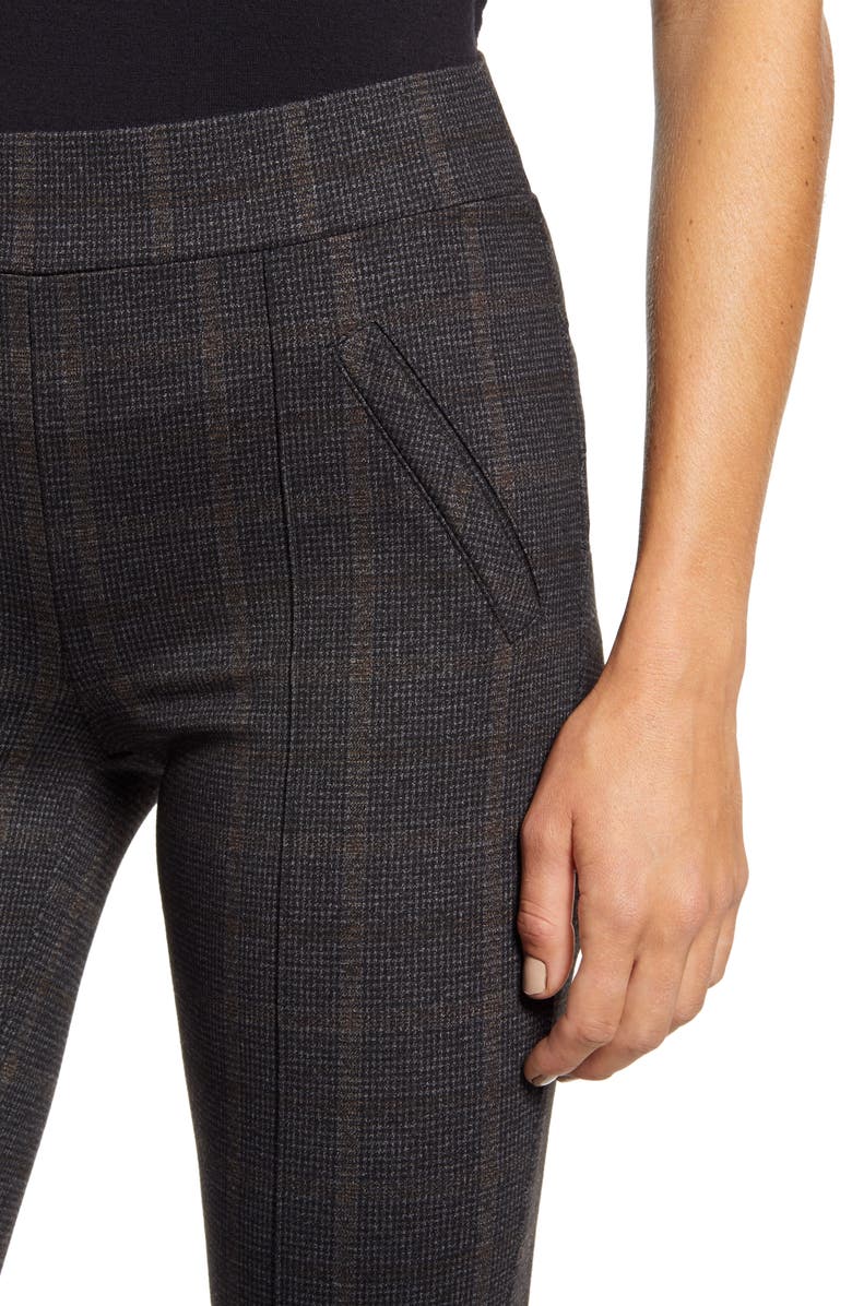 Wit & Wisdom Plaid Ankle Leggings, Alternate, color,