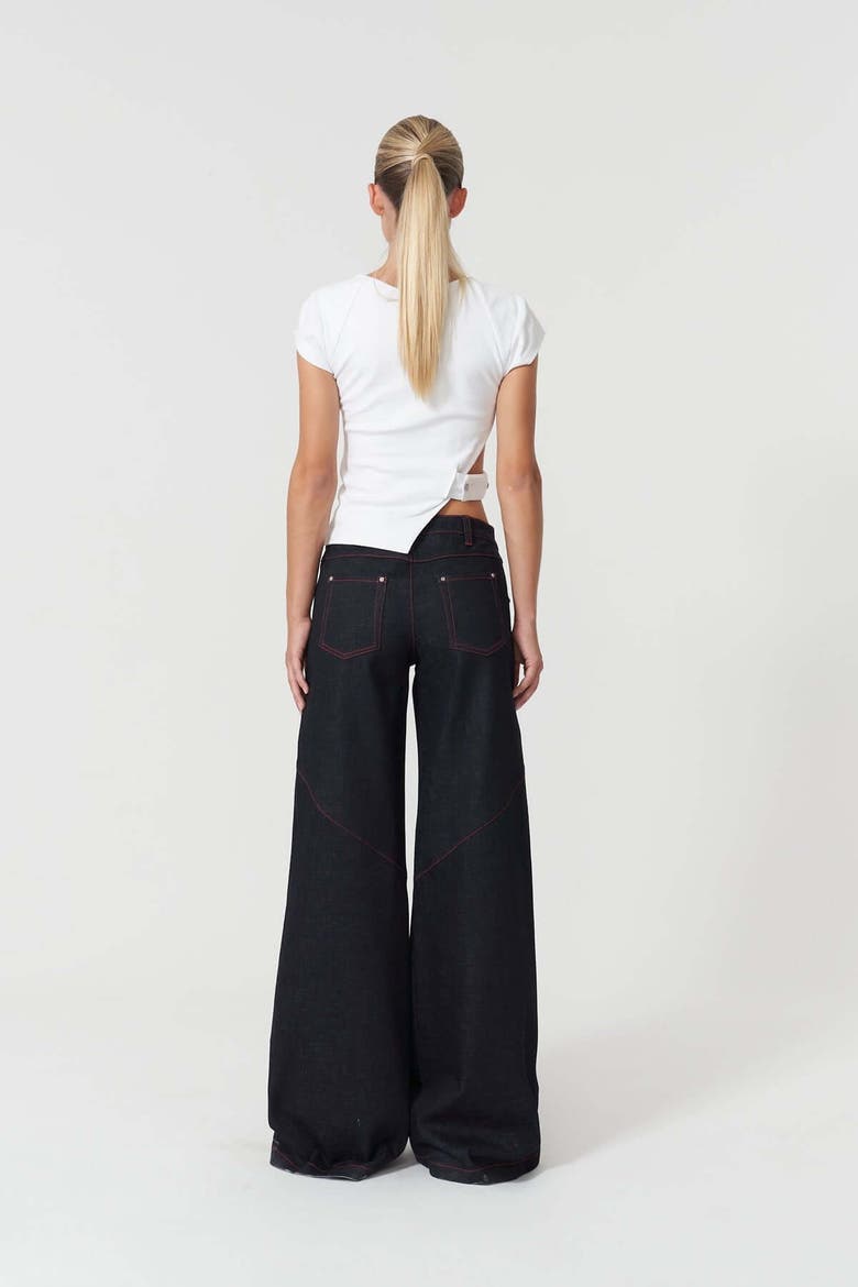 Davidson Wide Leg Pants, Main, color, Deep Blue