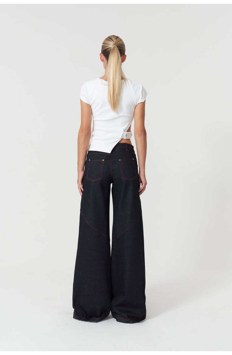 Jendue Davidson Wide Leg Pants, Main, color, Deep Blue