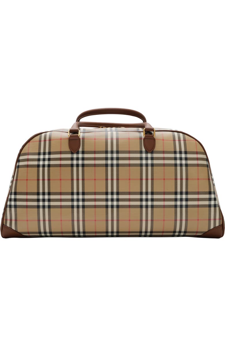 Burberry Check Holdall, Alternate, color, Archive Beige