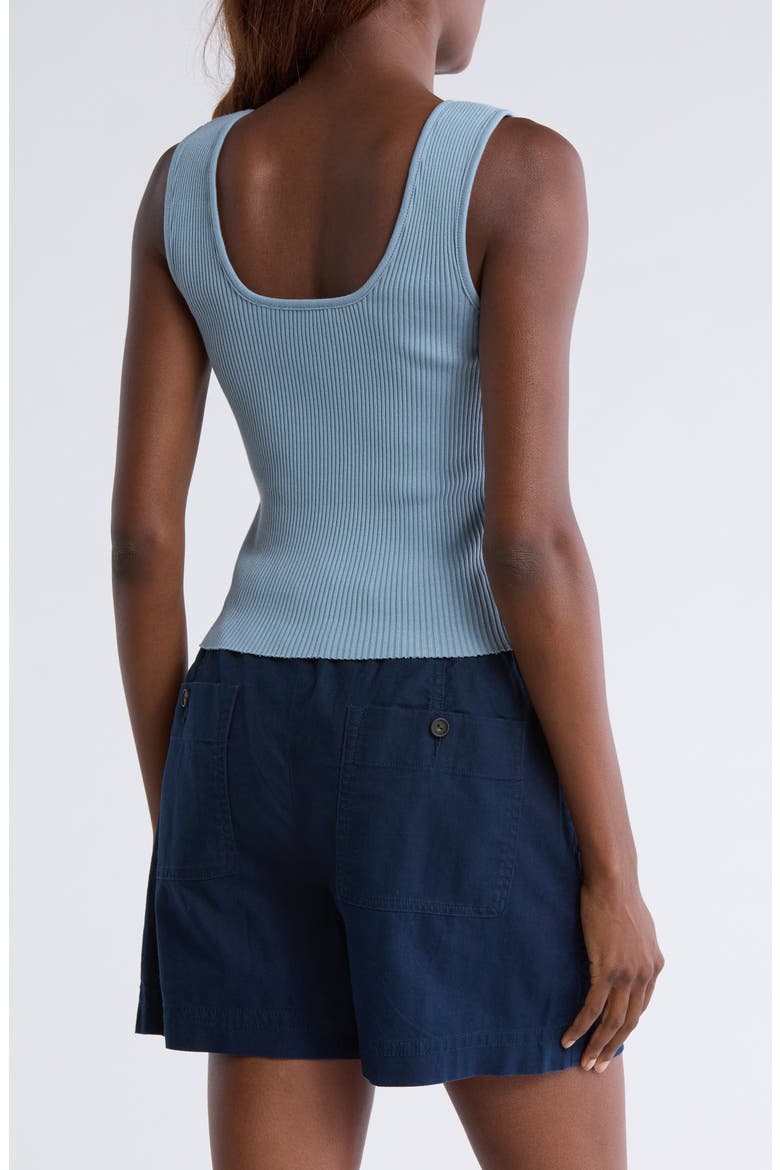 Sweetheart Neck Ribbed Crop Tank, Alternate, color, TOPAZ