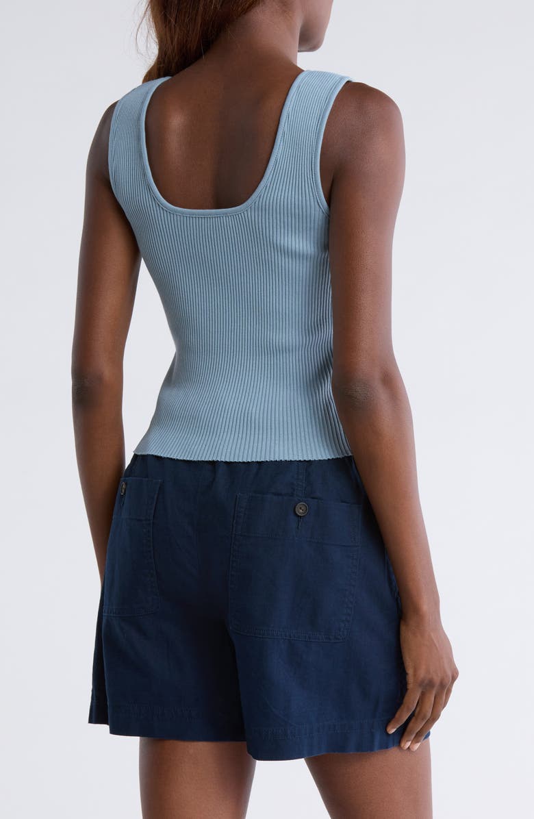 Vince Sweetheart Neck Ribbed Crop Tank, Alternate, color, Topaz