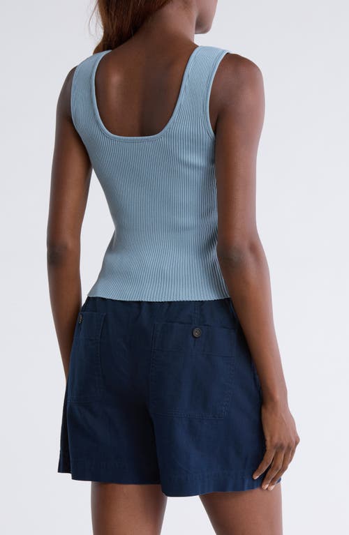 Vince Sweetheart Neck Ribbed Crop Tank