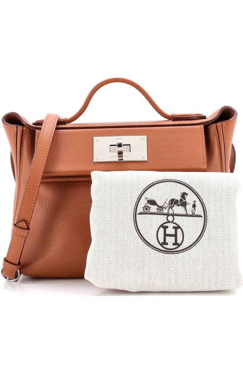 Pre-Owned Hermes 24/24 Bag Evercolor with Swift 21, Alternate, color, Gold