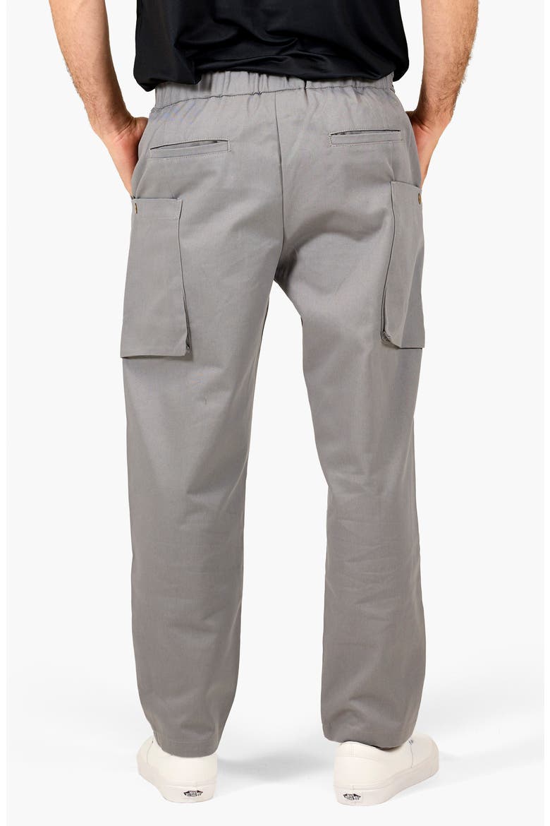 Belted Twill Cargo Pants, Alternate, color, HEATHER GREY