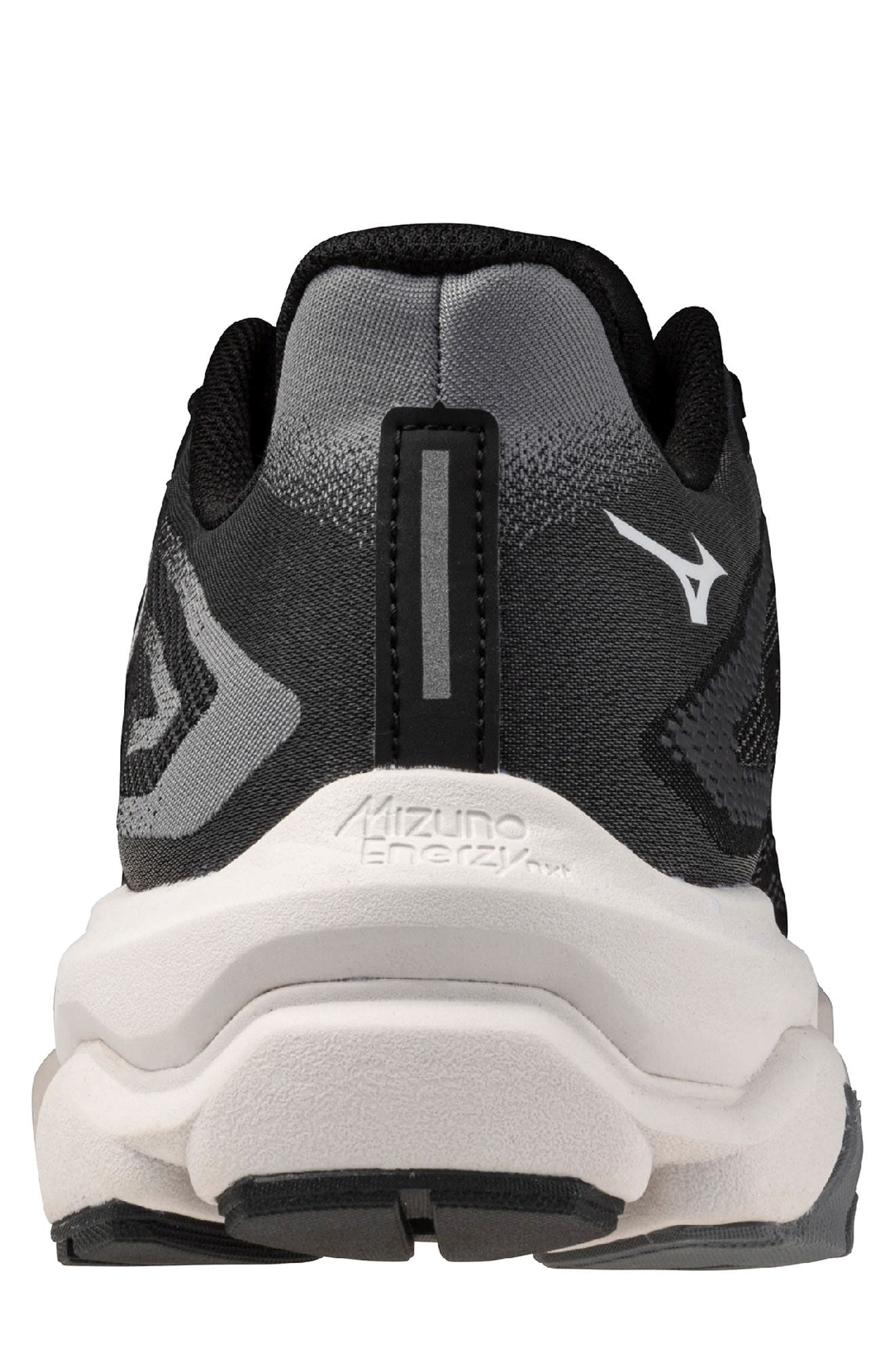 Mizuno <p>Wave Horizon 8 Running Shoe (Men)</p>, Alternate, color, Black-White