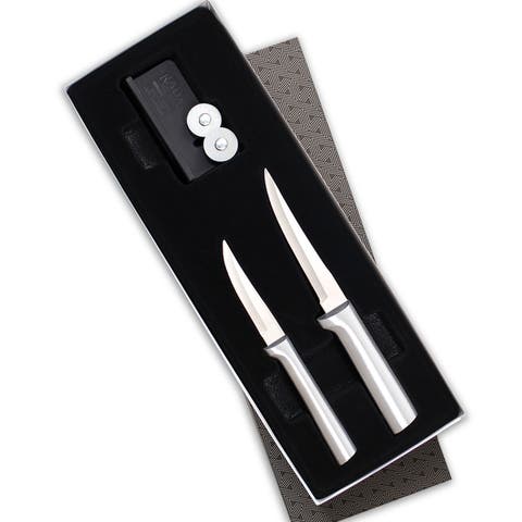 2 Piece Paring Knife Set with Sharpener and Gift Box