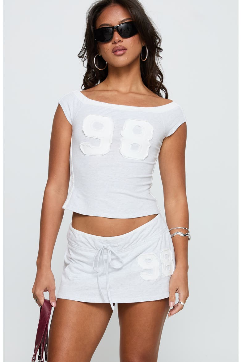 98 Baby Low Rise Miniskort, Alternate, color, GREY MARLE
