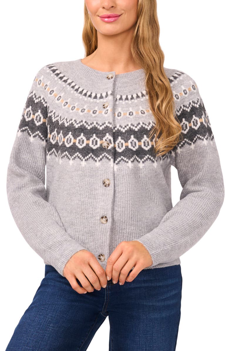CeCe Fair Isle Cardigan, Main, color,