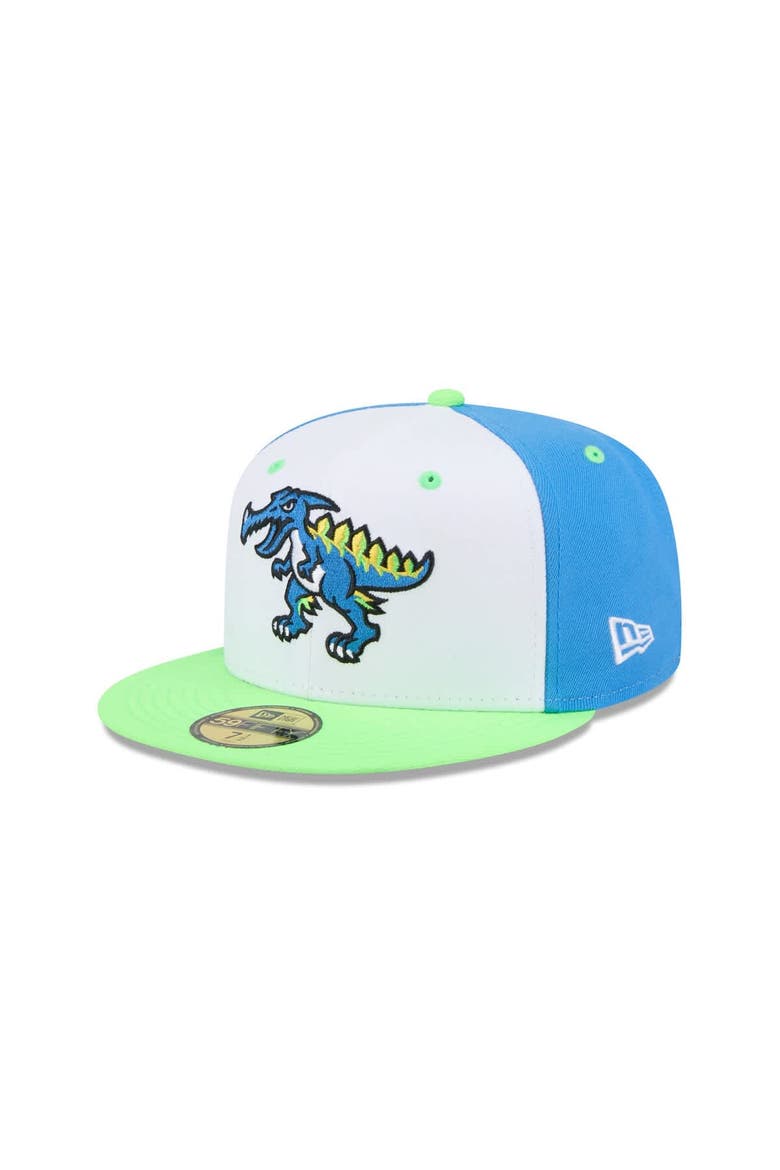 Men's New Era  White Myrtle Beach Pelicans Theme Nights 59FIFTY Fitted Hat, Main, color, White