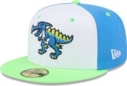 New Era Men's New Era White Myrtle Beach Pelicans Theme Nights 59FIFTY Fitted Hat