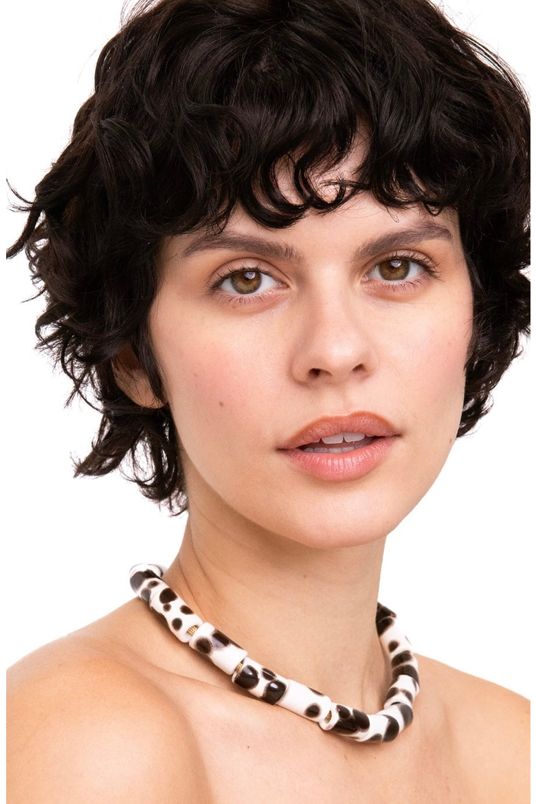 Bead Four Candy Necklace, Alternate, color, Tort