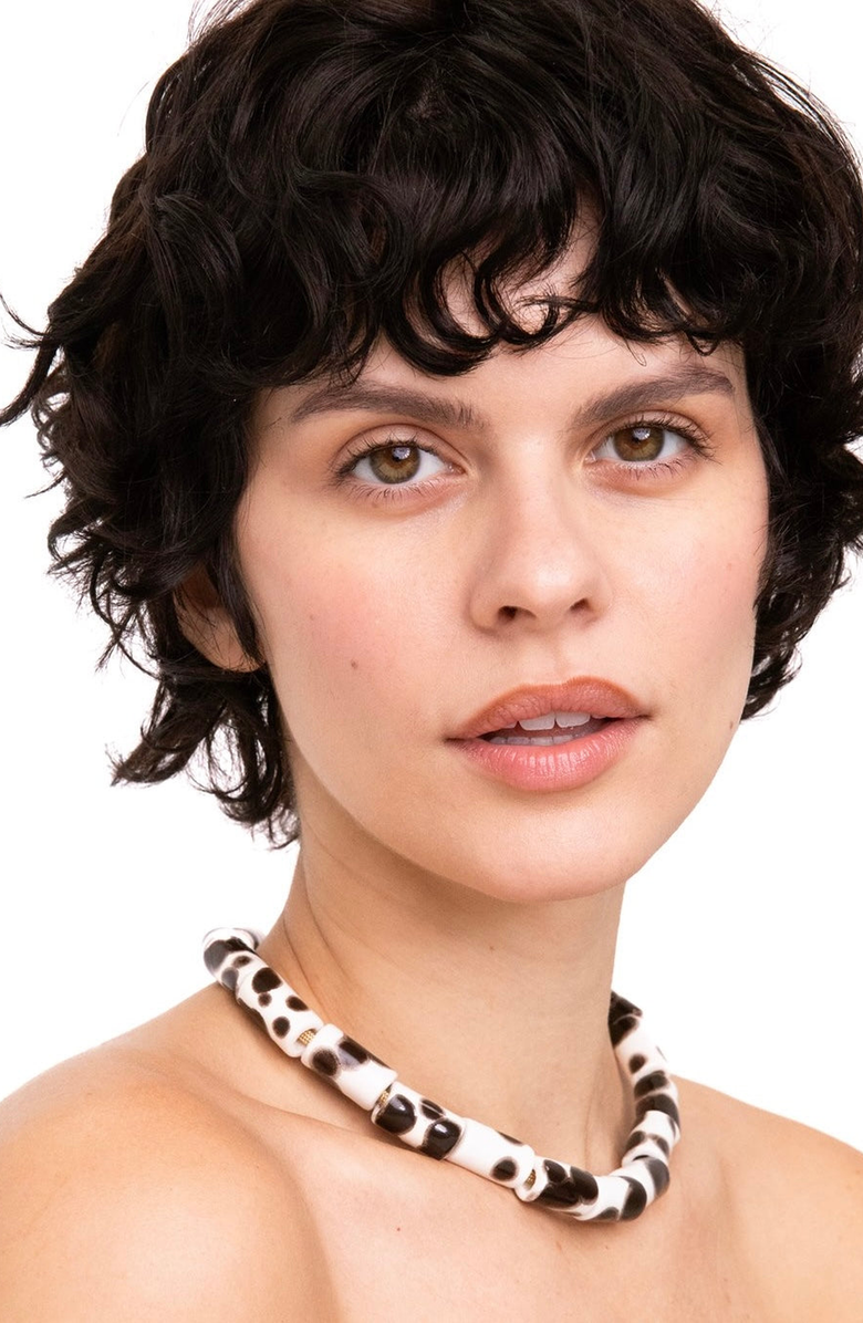 Her New Tribe Bead Four Candy Necklace, Alternate, color, Tort