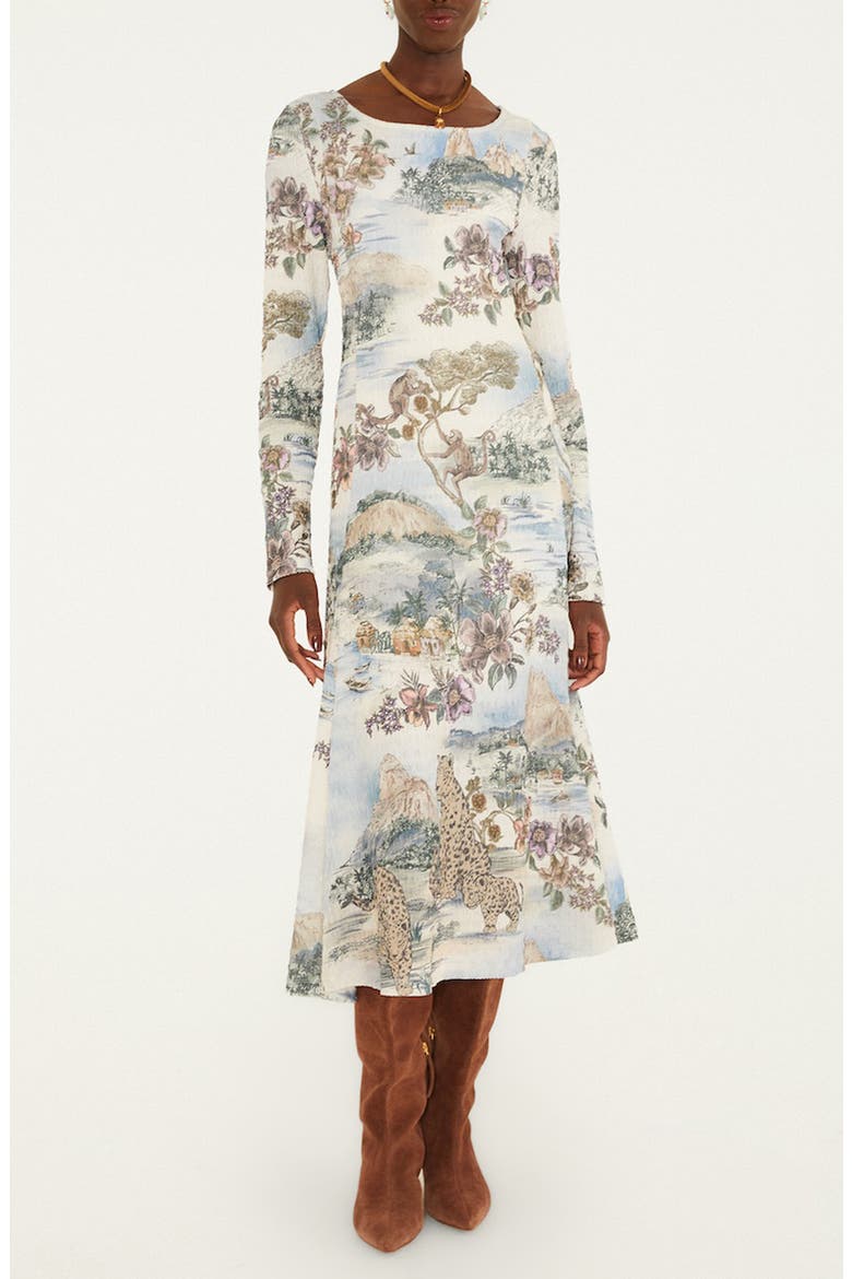 Toile De Rio Winter White Dress, Main, color, TOILE DE RIO OFF-WHI