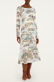 FARM Rio Toile De Rio Winter White Dress