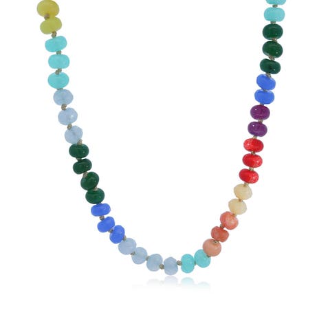 Rainbow Knot Bead Necklace