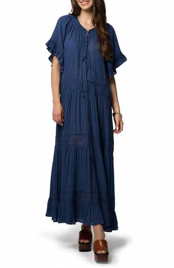SAACHI Knit Trim Maxi Dress