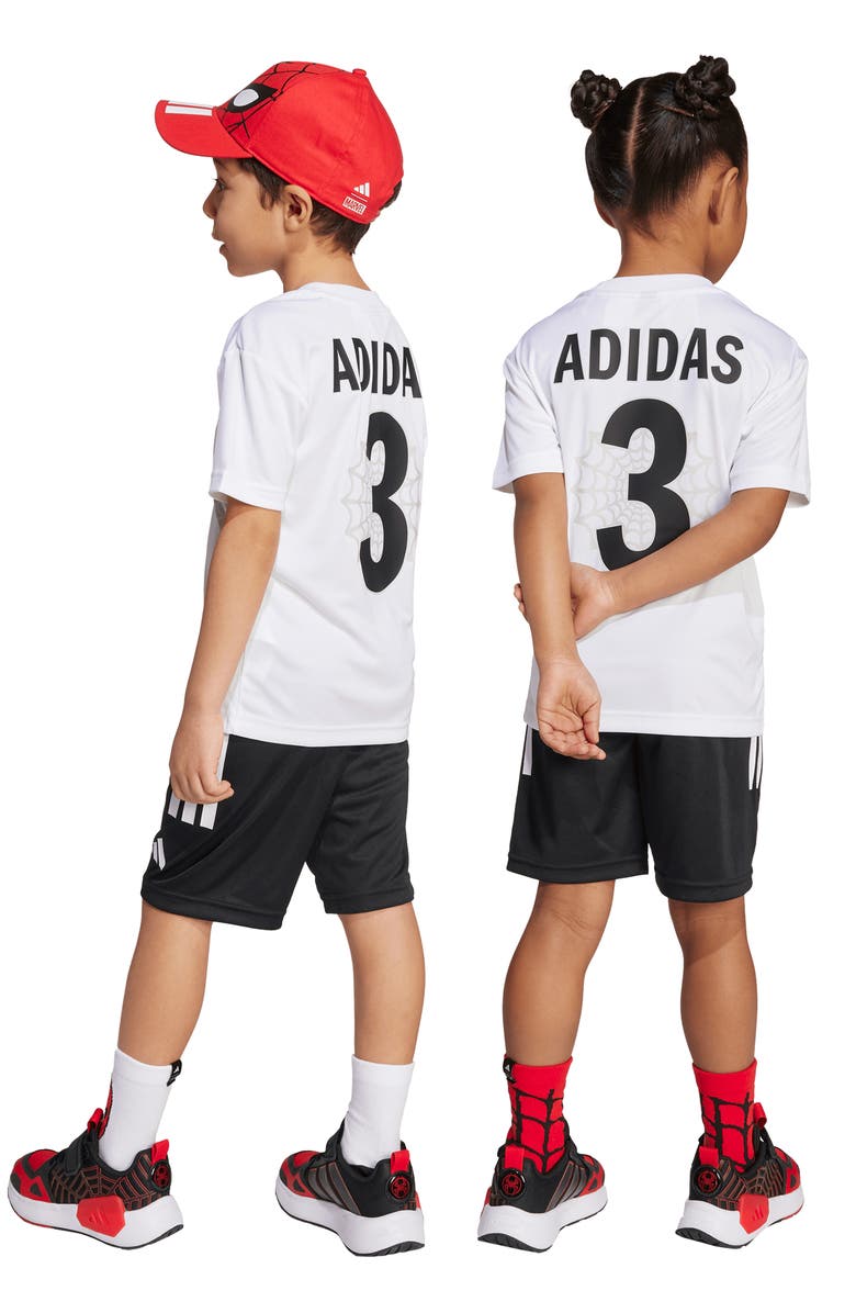 adidas Originals x Marvel Kids' Spider-Man Climacool T-Shirt & Shorts Set, Alternate, color, 