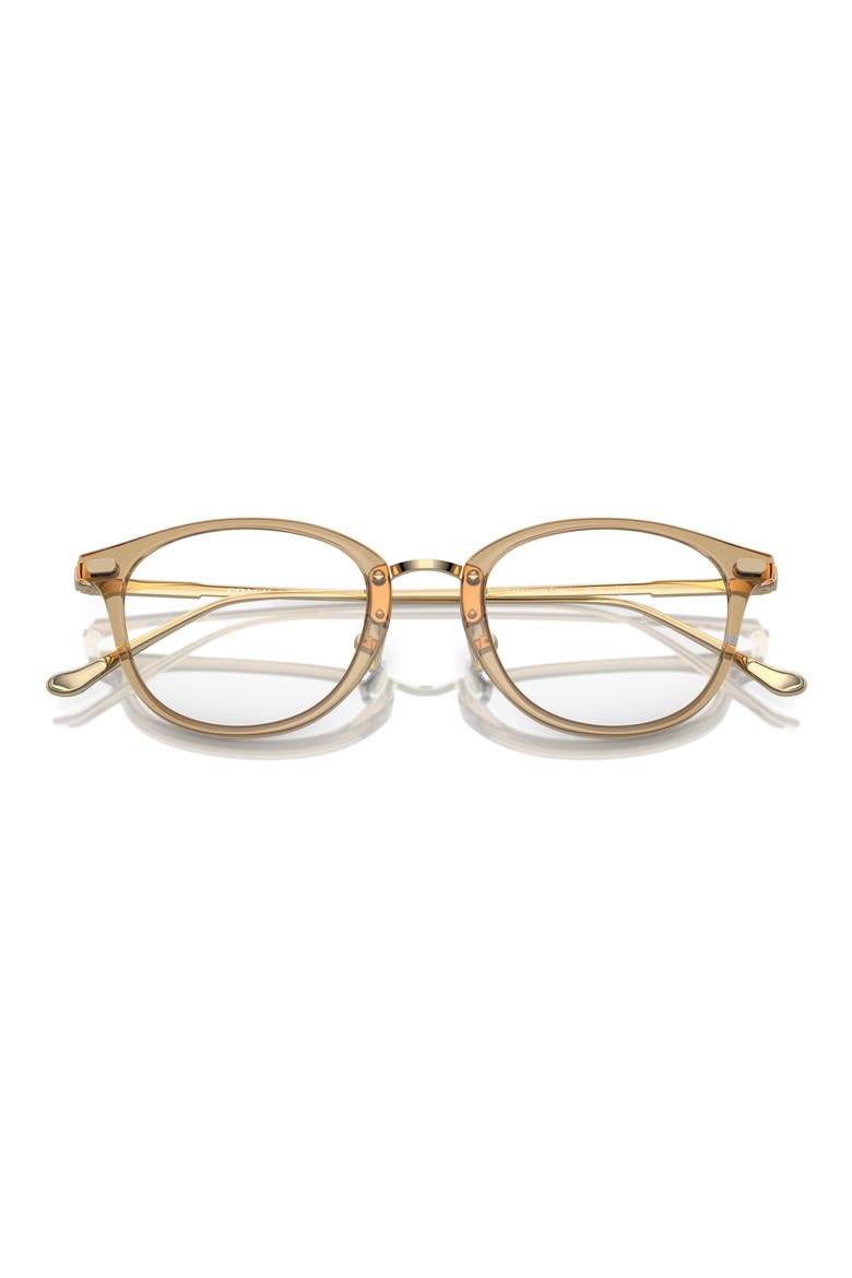 48mm Phantos Optical Glasses, Alternate, color, TRANSPARENT FAWN / DEMO