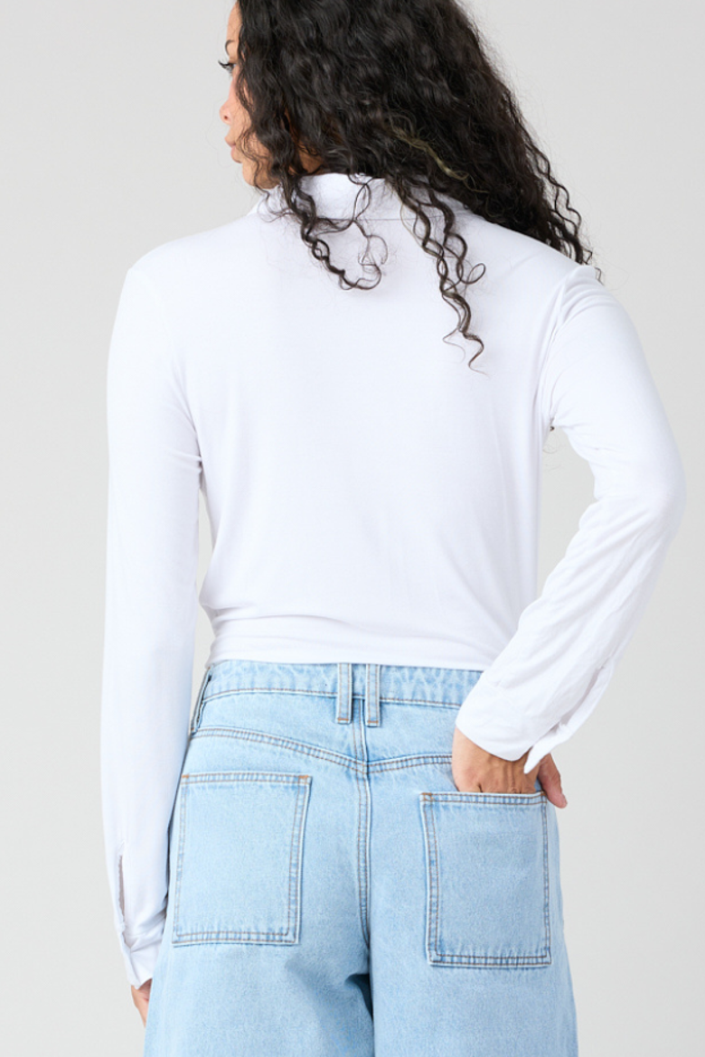 Gab Cut Out Blouse, Alternate, color, White