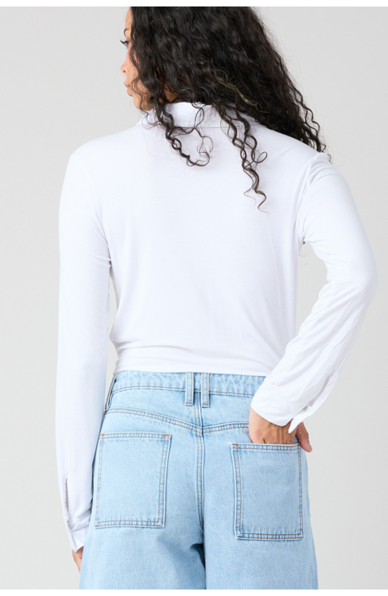 TT Studios Gab Cut Out Blouse, Alternate, color, White