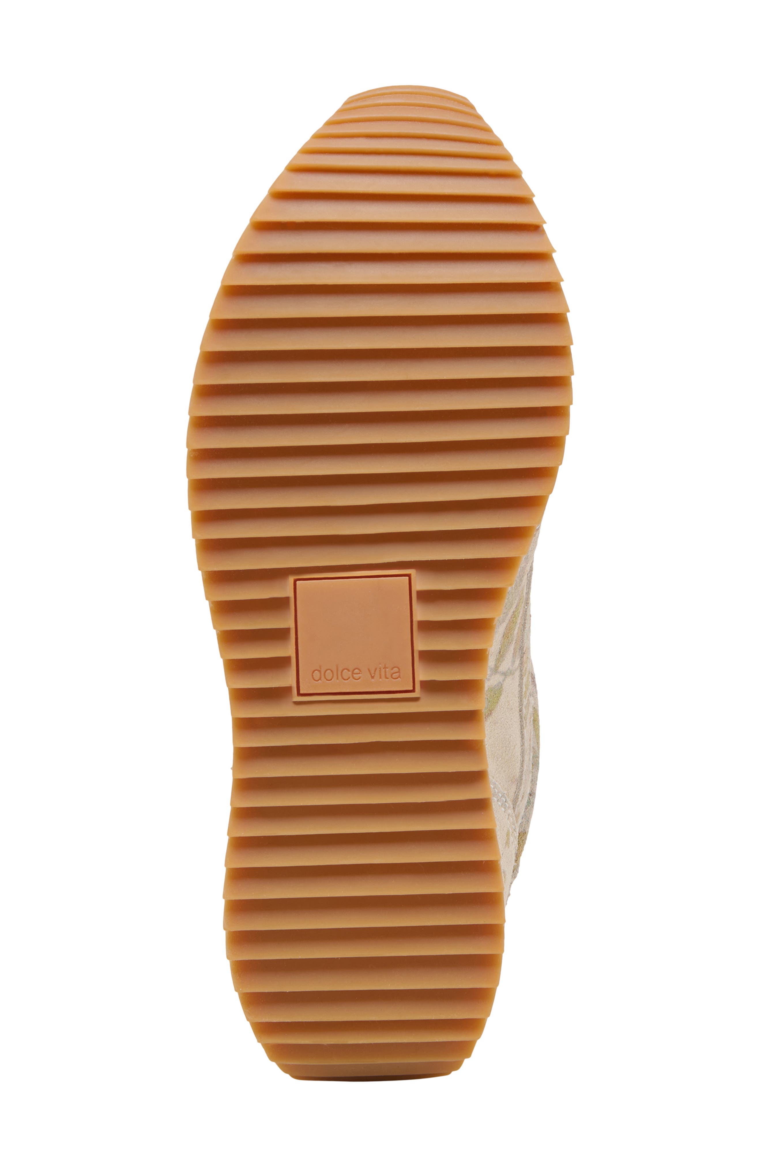 Dolce Vita Floral Sneaker, Alternate, color, Sand Floral Suede