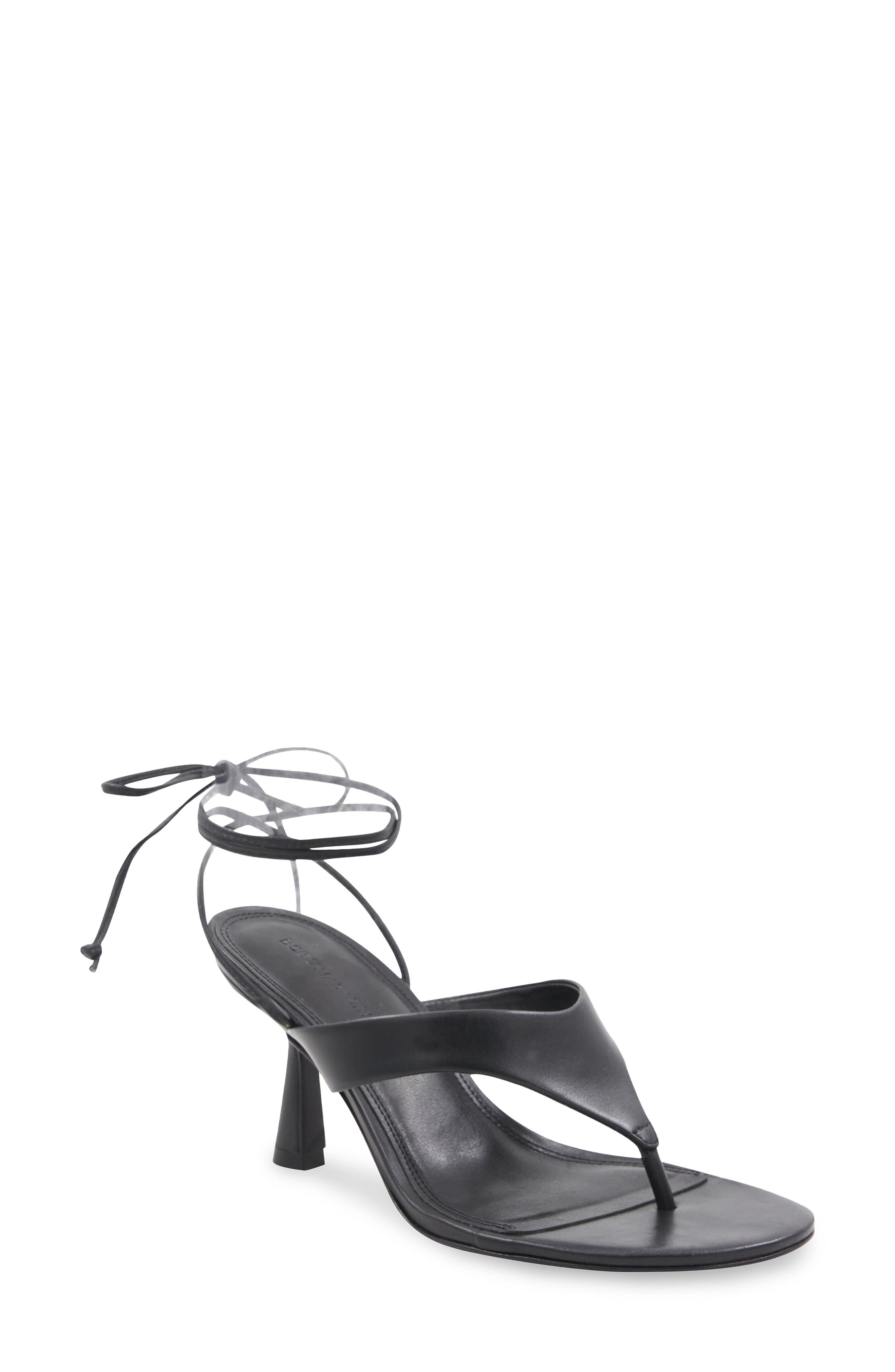 BCBGMAXAZRIA Qwyn Ankle Strap Sandal, Main, color, Black