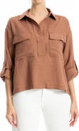 MAX STUDIO Collared Textured Shirt