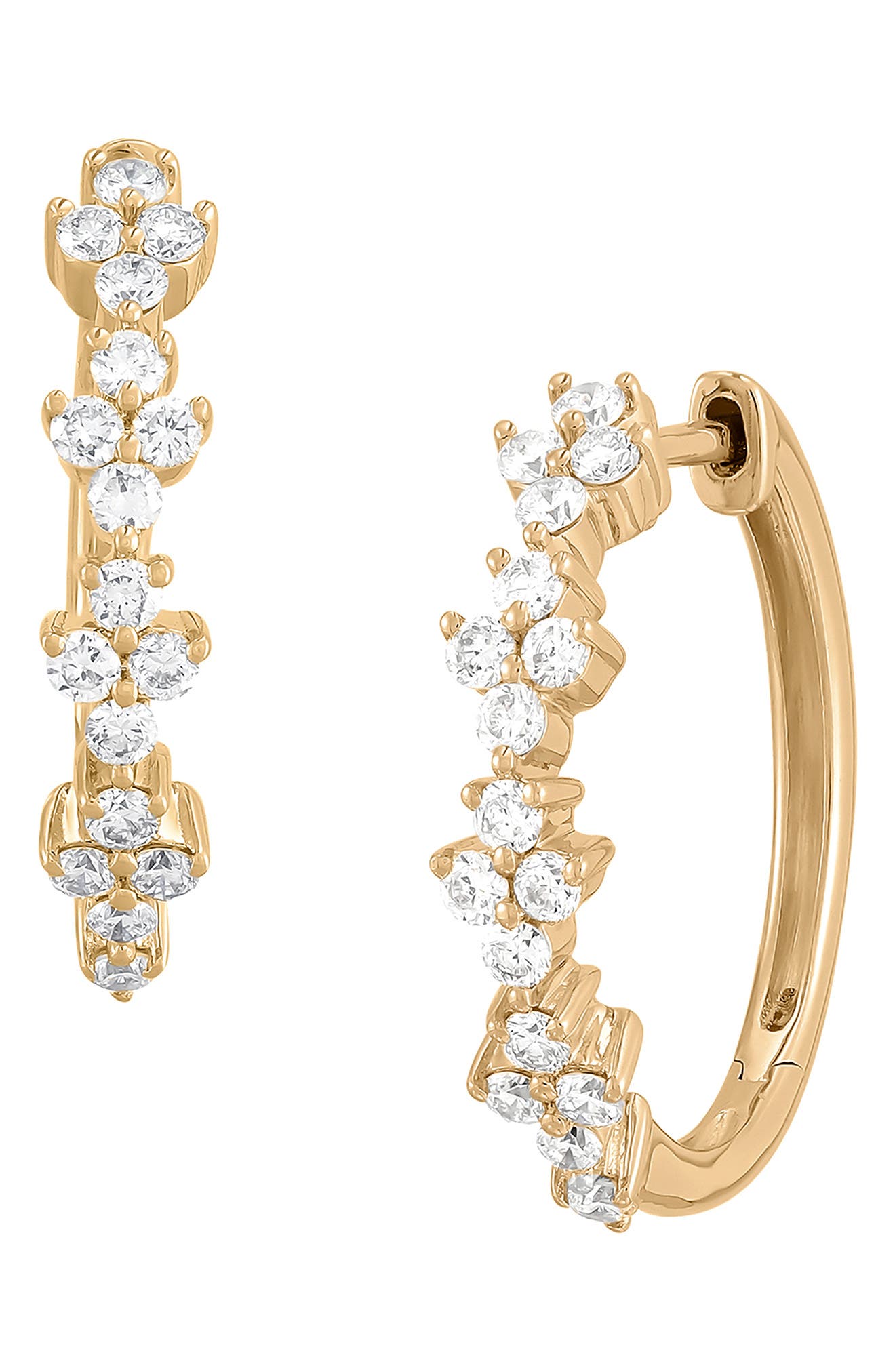 Frankie & Zoe Lab-Grown Diamond Hoop Earrings