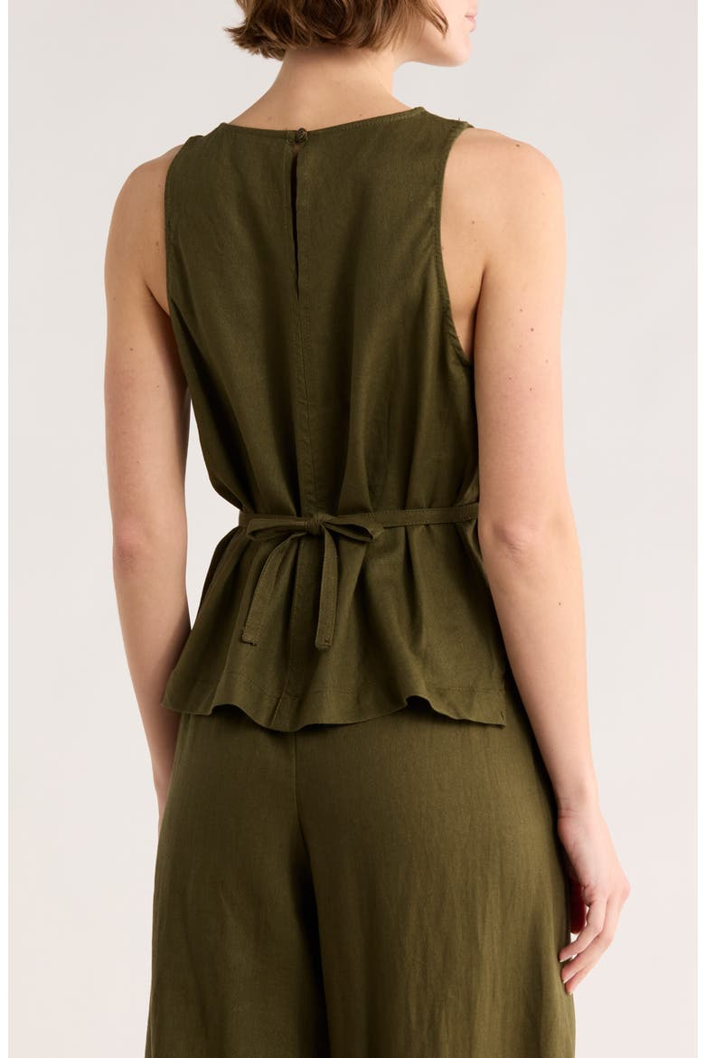 Tie Back Tank, Alternate, color, OLIVE
