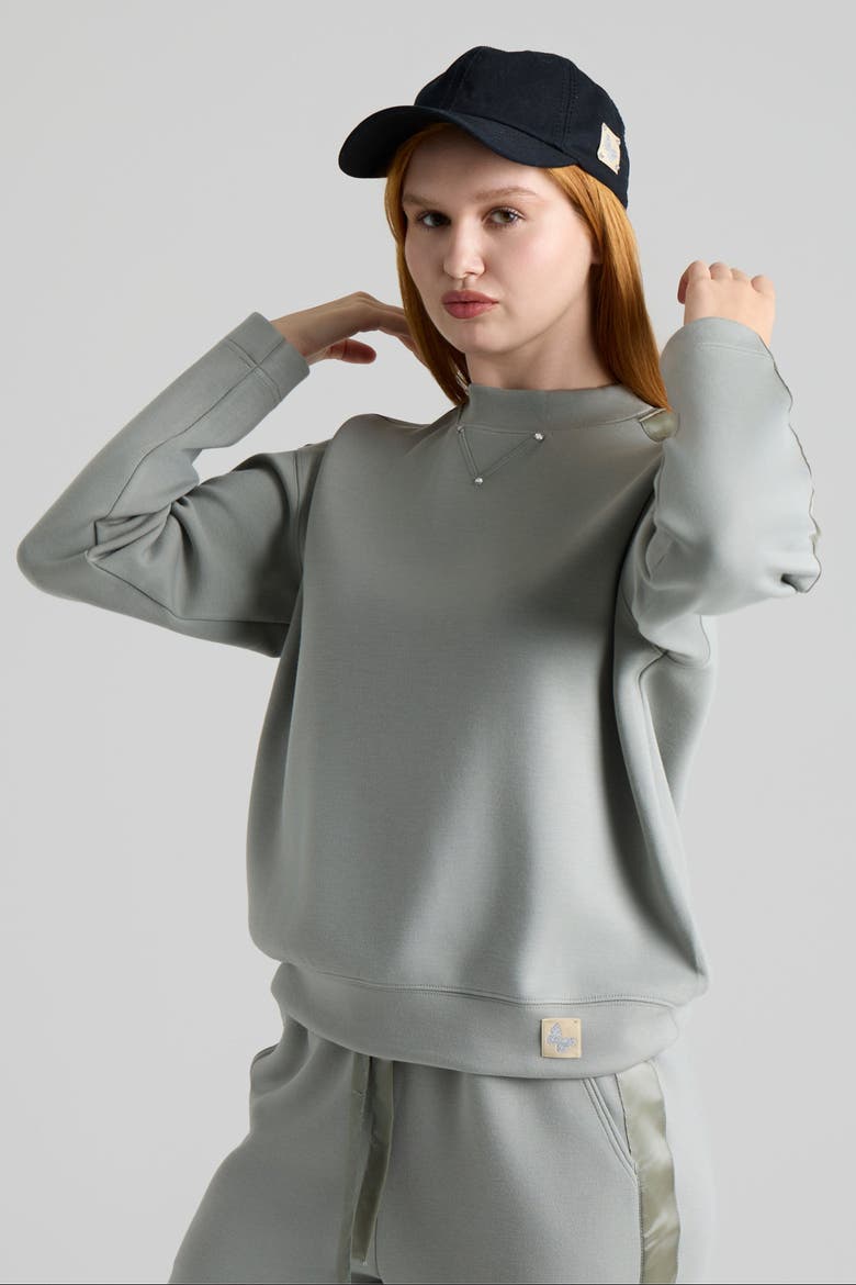 Celine Sweatshirt, Alternate, color, Sage Green