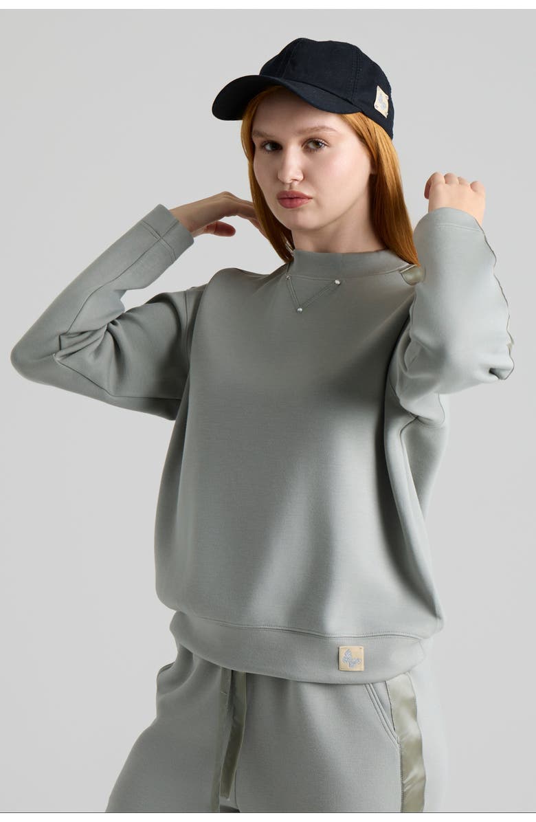 Le Fafo Celine Sweatshirt, Alternate, color, Sage Green