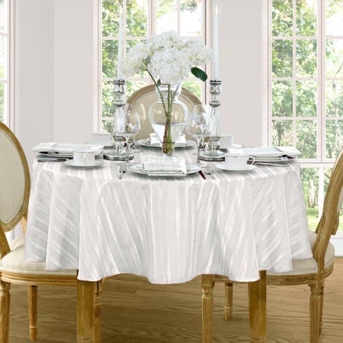 Denley Stripe Jacquard Tablecloth
