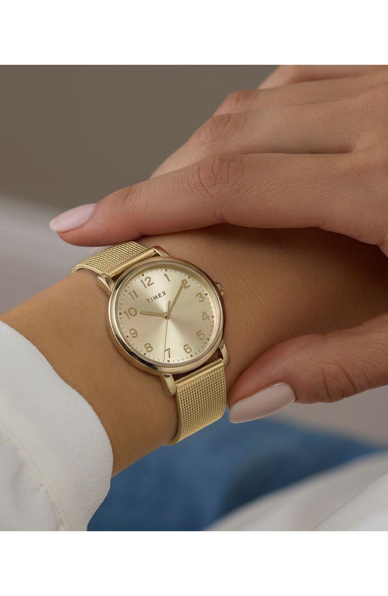Timex<sup>®</sup> OG 38mm Stainless Steel Bracelet Watch, Alternate, color, Gold-Tone