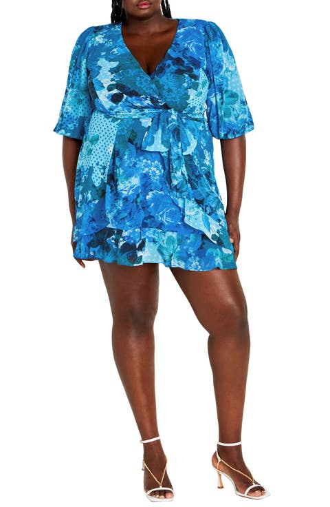 Keily Faux Wrap Minidress