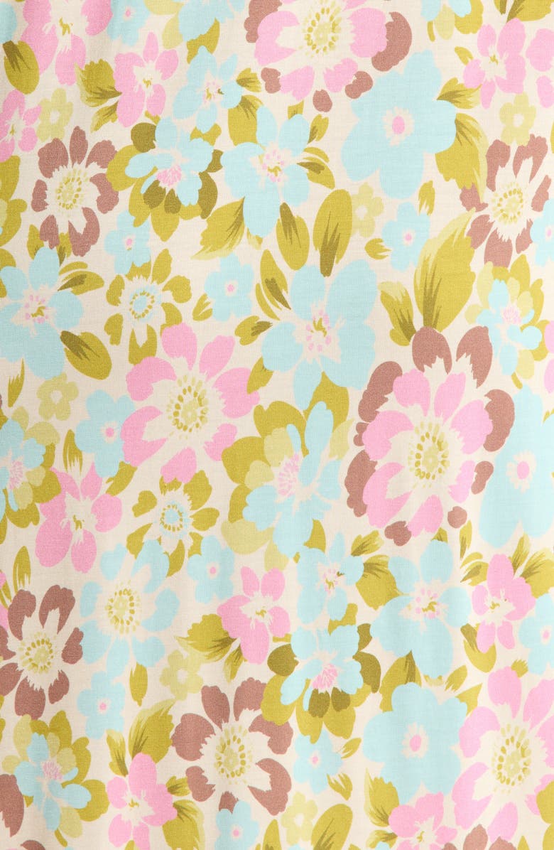 KILO BRAVA Print Long Sleeve Sleep Shirt, Alternate, color, Painted Blooms