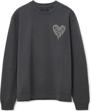 AllSaints Trip Crewneck Cotton Sweatshirt