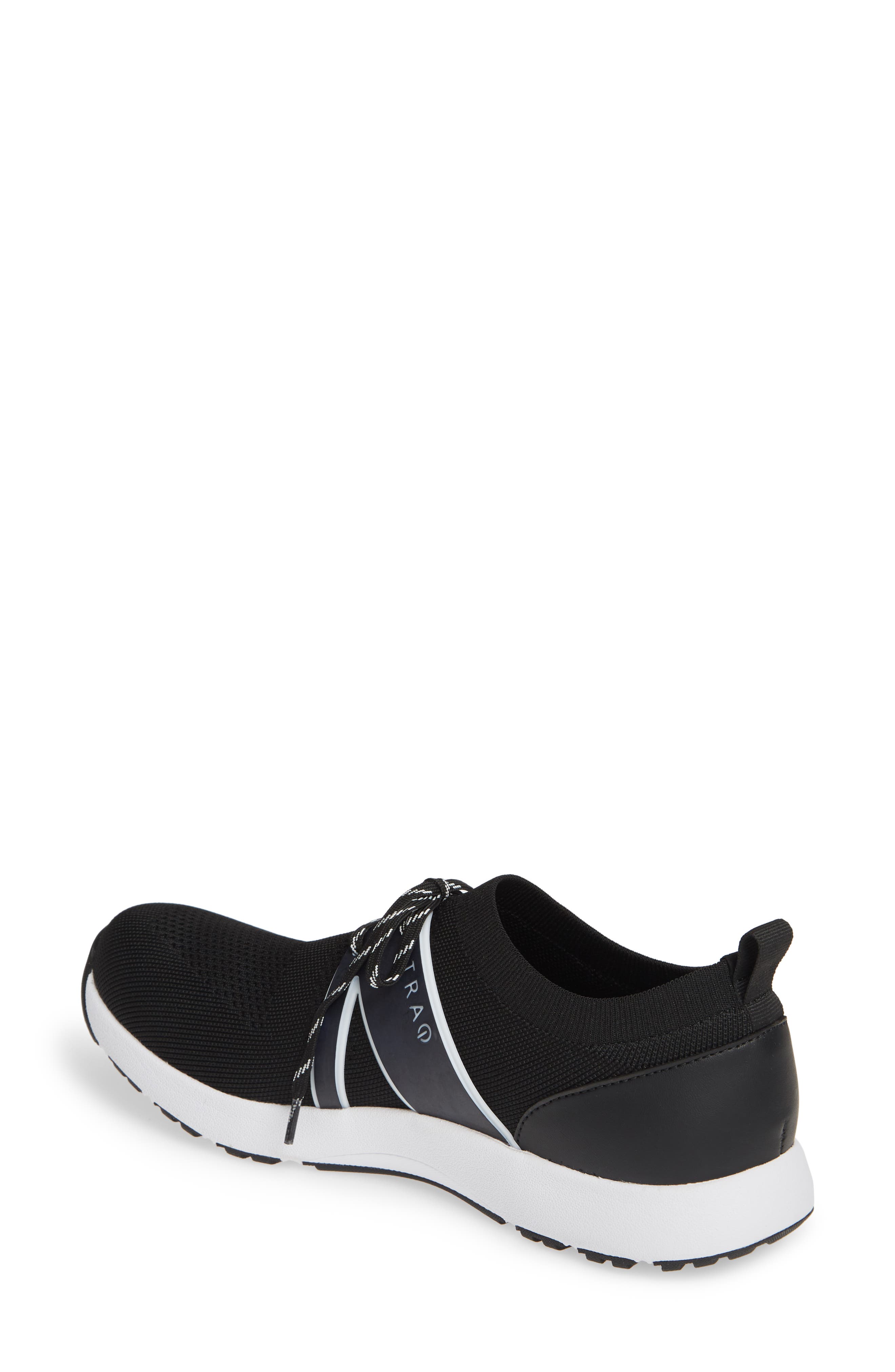 Alegria Qool Water Resistant Knit Sneaker, Alternate, color, BLACK