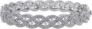 DELMAR Diamond Braided Bangle