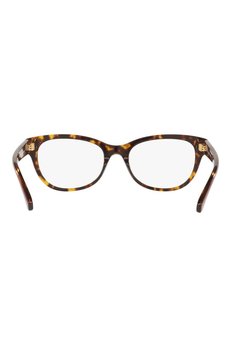52mm Pillow Optical Glasses, Alternate, color, DARK TORTOISE