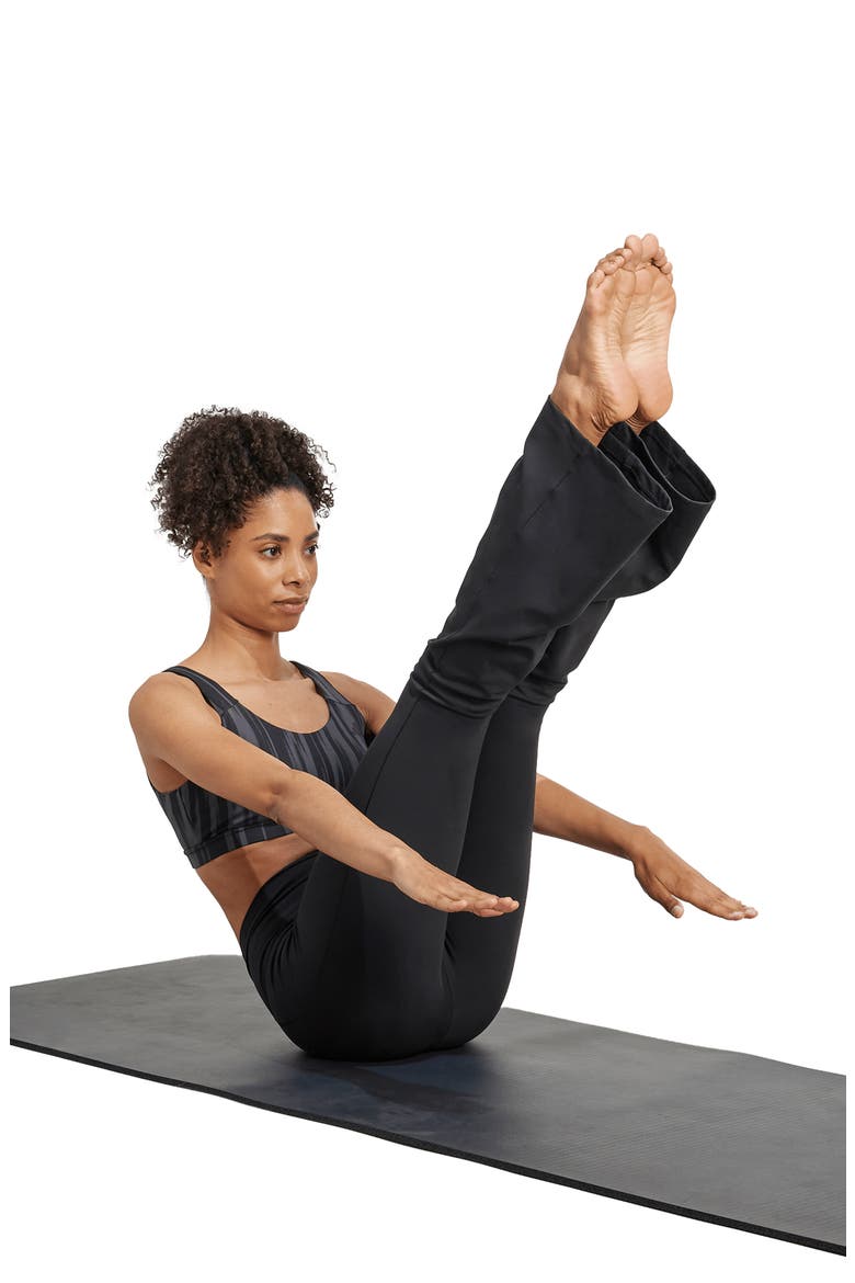 All Me Flare Leggings, Alternate, color, BLACK/ BLACK