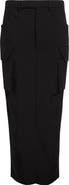 Rick Owens Firbanks Virgin Wool Twill Cargo Skirt