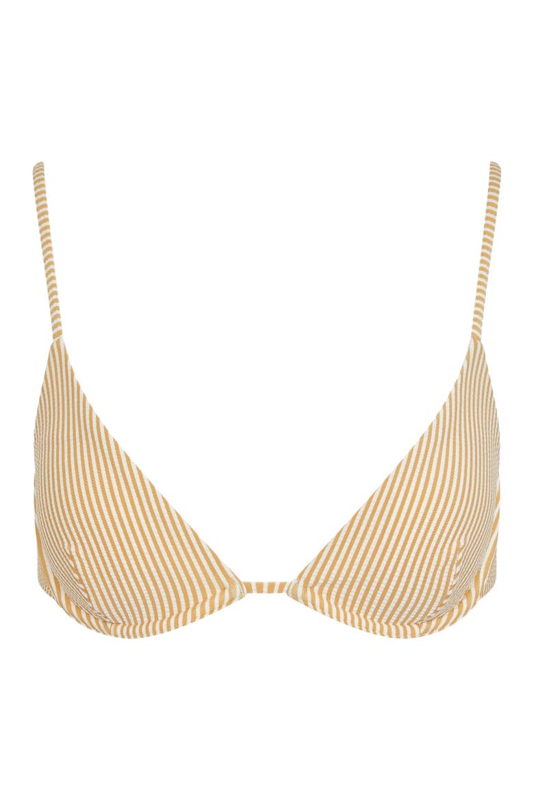 Liana Underwire Bikini Top, Alternate, color, Ochre/White