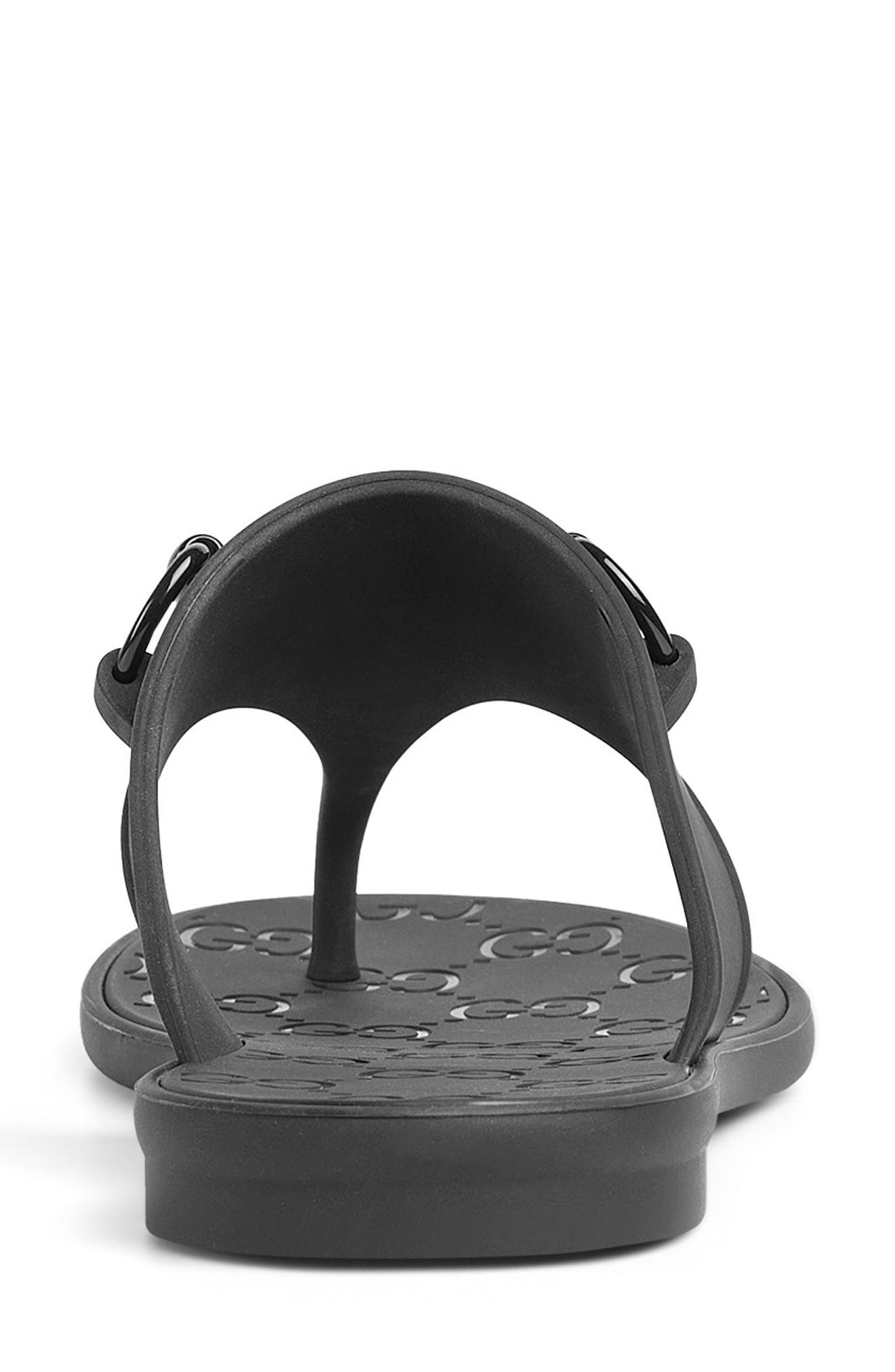Gucci Minorca Horsebit Rubber Sandal, Alternate, color, 